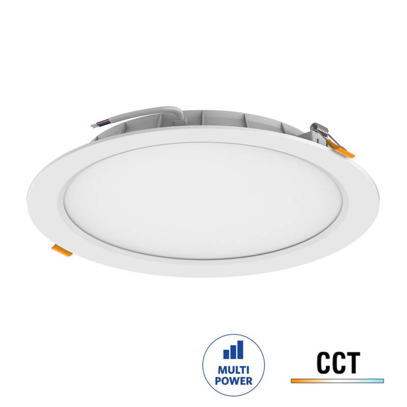 Downlight LED KRAMFOR 18W CCT Ajustable con Potencia Regulable Empotrable, 3000-4000-6000K - XauenBatt Iluminación