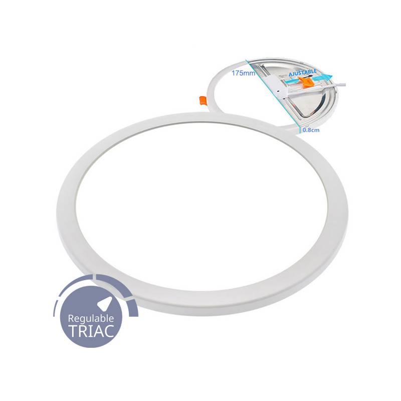 Downlight / Plafón Led KRAMFOR EPISTAR 15W Ajustable, Triac regulable, Blanco frío, regulable - XauenBatt Iluminación