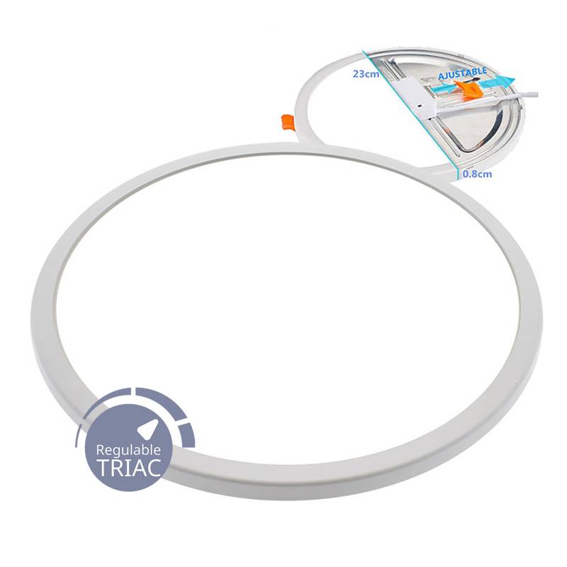 Downlight / Plafón Led KRAMFOR EPISTAR 20W Ajustable, Triac regulable, Blanco frío, regulable - XauenBatt Iluminación