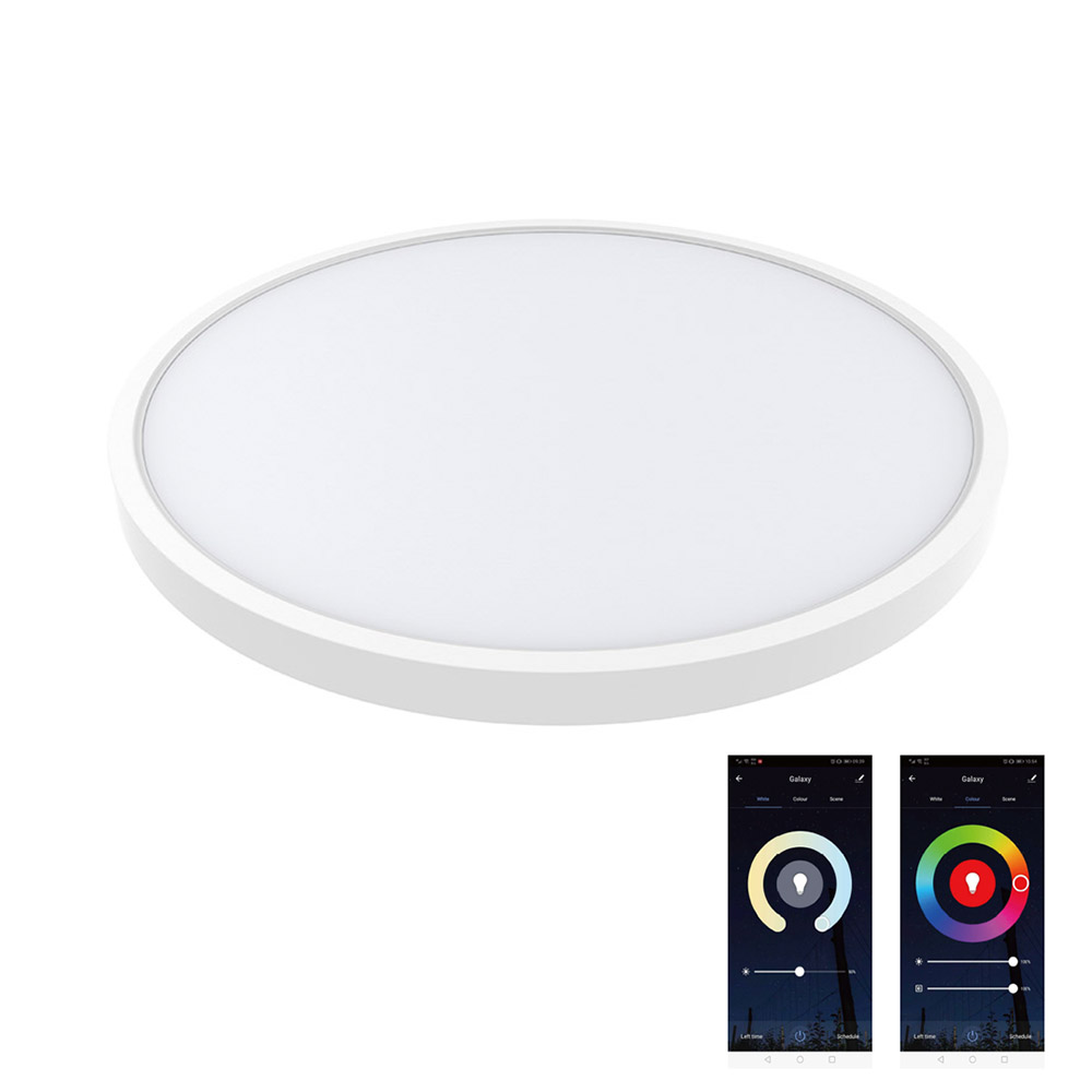 Plafón Led KRAMFOR 20+4W, superficie, RGB+CCT, WiFi, RGB + Blanco dual, regulable - XauenBatt Iluminación