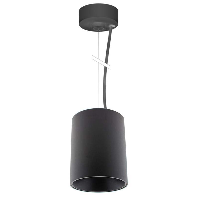 Lámpara Suspendida negra PROLUX Suspend Housing Round Ø110 - XauenBatt Iluminación