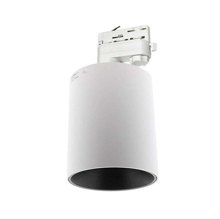 Foco carril blanco PROLUX Rail Housing Round Ø110 - XauenBatt Iluminación