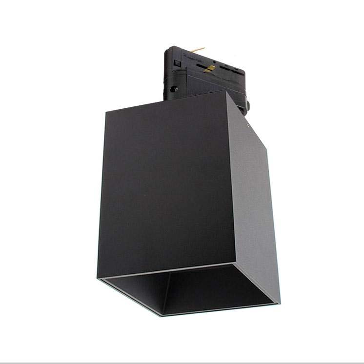 Foco de carril negro PROLUX Reail Housing Square 110 - XauenBatt Iluminación
