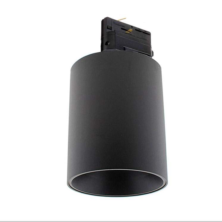 Foco LED Carril Trifásico Negro PROLUX Rail Housing Round Ø135 - XauenBatt Iluminación