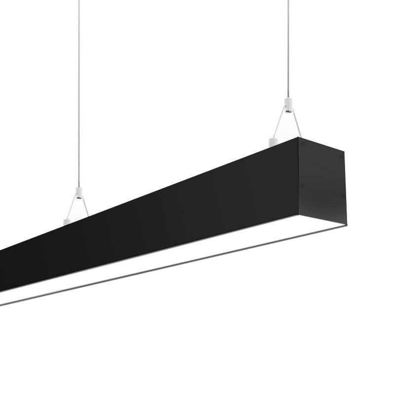 Lámpara colgante SERK, 70W, 200cm, DALI regulable, negro, Blanco frío, regulable - XauenBatt Iluminación
