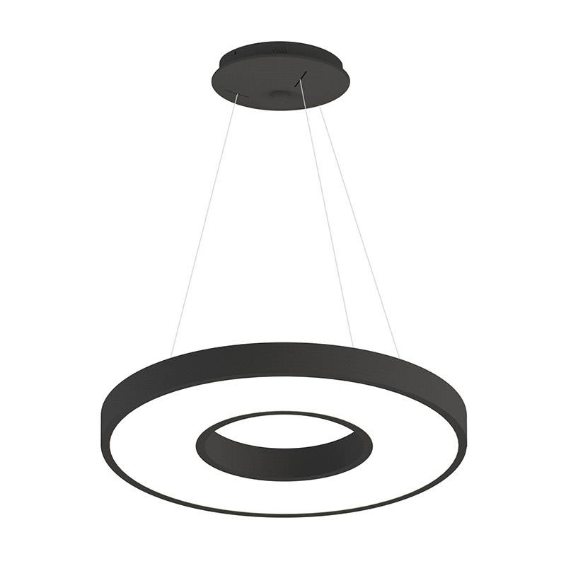 Lámpara colgante BERING 40W, negro, Triac regulable, Ø60cm, Blanco neutro, regulable - XauenBatt Iluminación