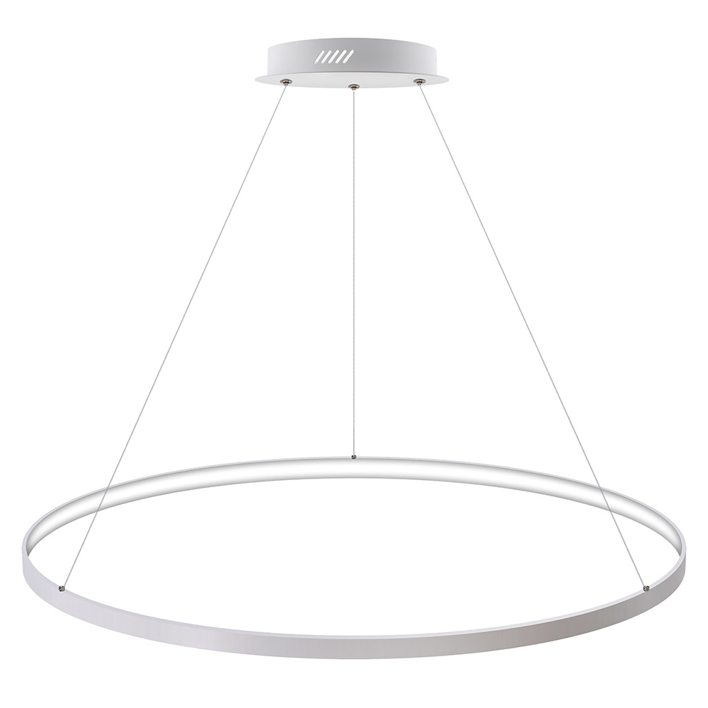 Luminaria superficie o suspendida CYCLE IN, 120W, blanco, Ø100cm, Blanco neutro - XauenBatt Iluminación