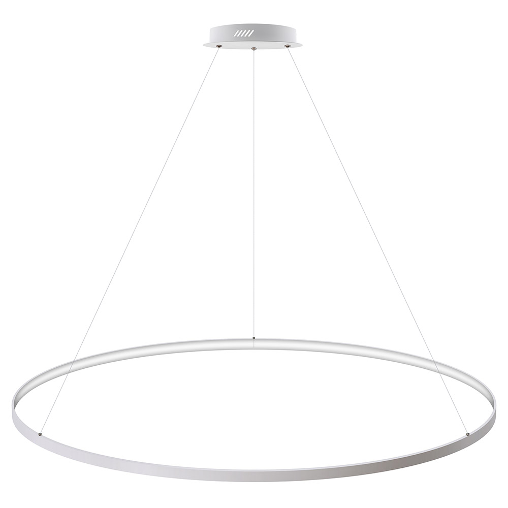 Luminaria superficie o suspendida CYCLE IN, 160W, blanco, Ø140cm, Blanco neutro - XauenBatt Iluminación