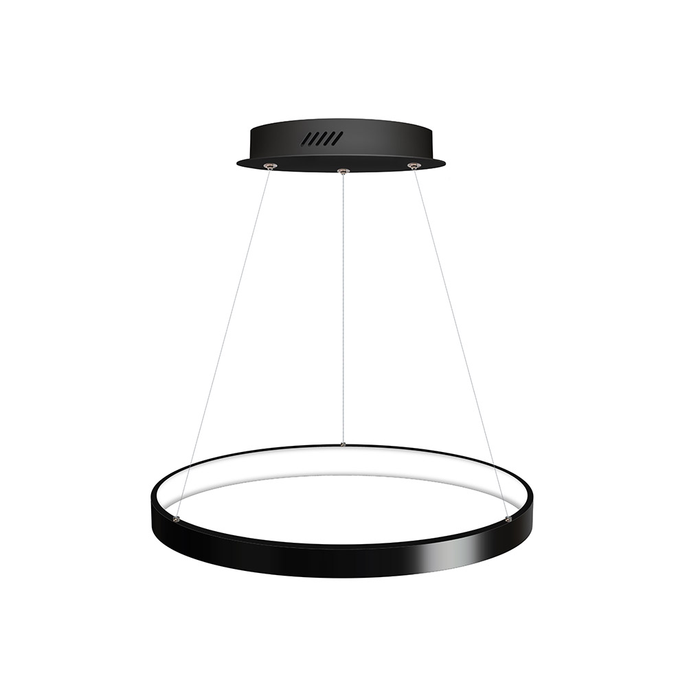 Luminaria superficie o suspendida CYCLE IN, 45W, antracita, Ø40cm, Blanco cálido - XauenBatt Iluminación