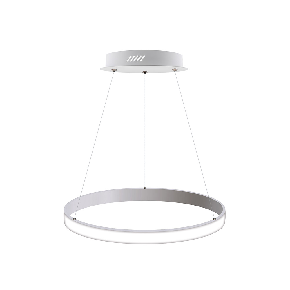 Luminaria superficie o suspendida CYCLE OUT, 38W, blanco, Ø40cm, Blanco neutro - XauenBatt Iluminación
