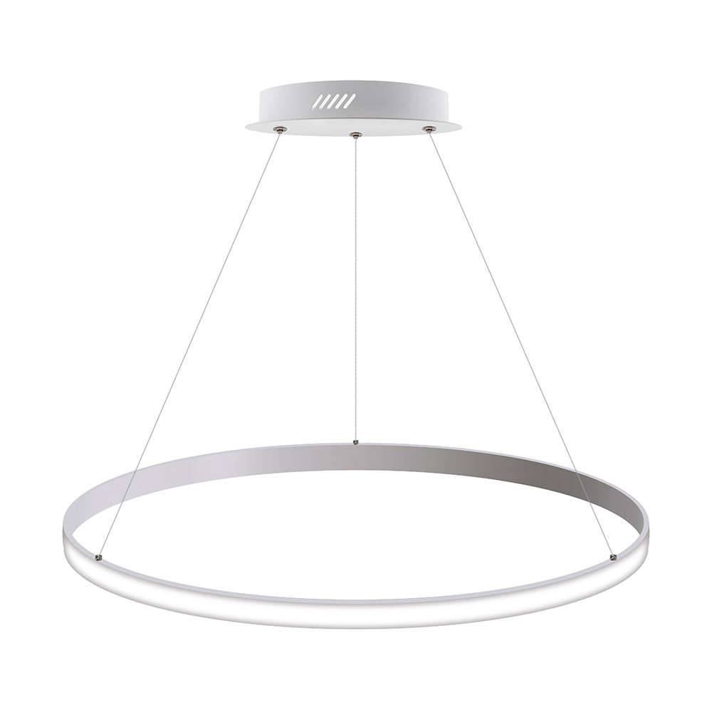 Luminaria superficie o suspendida CYCLE OUT, 66W, blanco, Ø70cm, Blanco frío - XauenBatt Iluminación