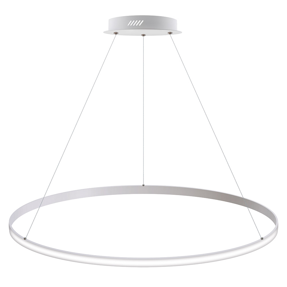 Luminaria superficie o suspendida CYCLE OUT, 95W, blanco, Ø100cm, Blanco frío - XauenBatt Iluminación