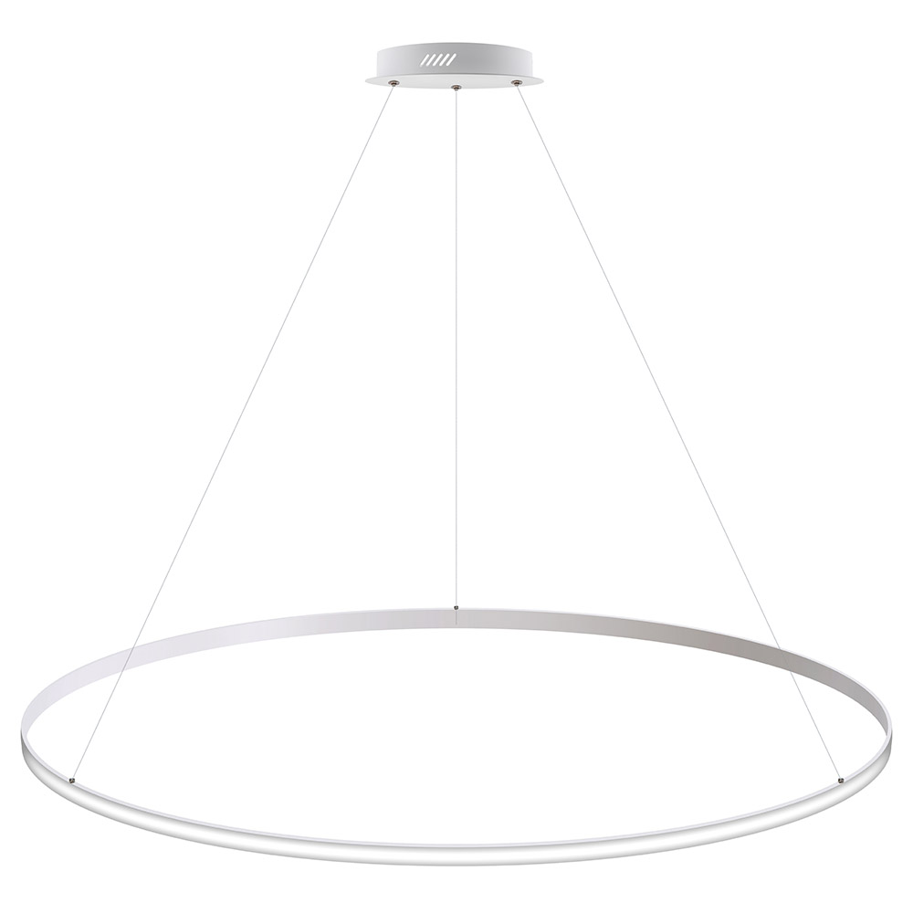 Luminaria superficie o suspendida CYCLE OUT, 130W, blanco, Ø140cm, Blanco frío - XauenBatt Iluminación