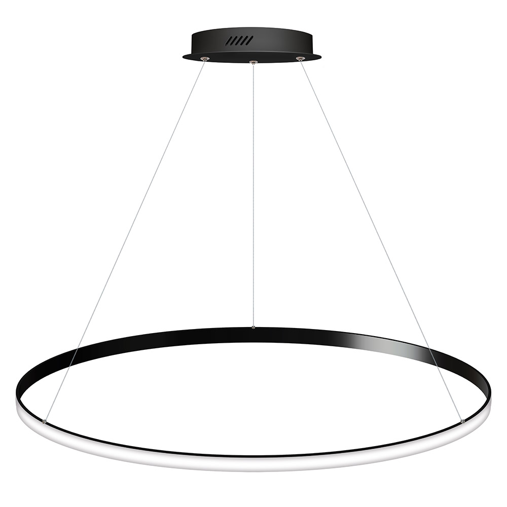 Luminaria superficie o suspendida CYCLE OUT, 95W, antracita, Ø100cm, Blanco frío - XauenBatt Iluminación