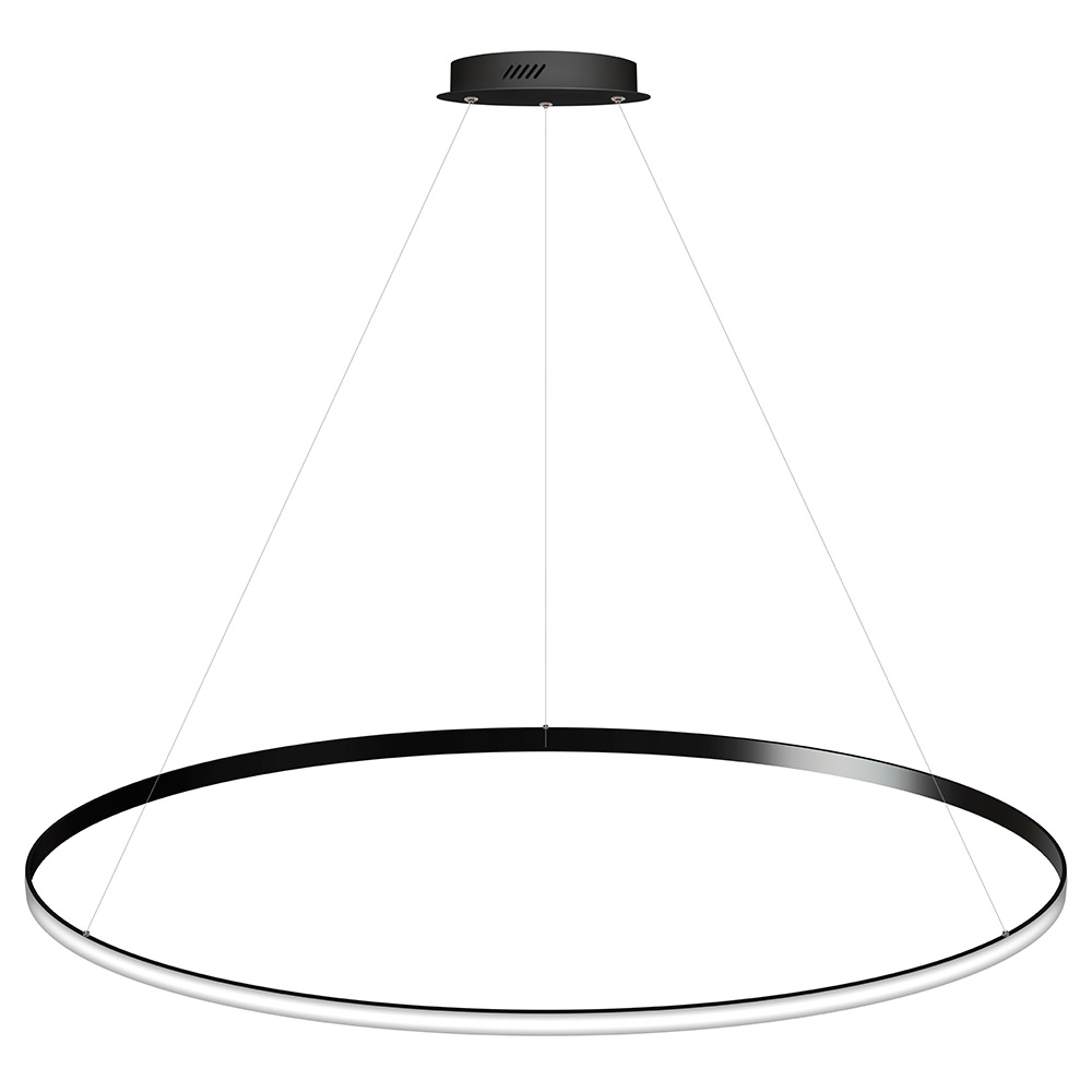 Luminaria superficie o suspendida CYCLE OUT, 130W, antracita, Ø140cm, Blanco cálido - XauenBatt Iluminación