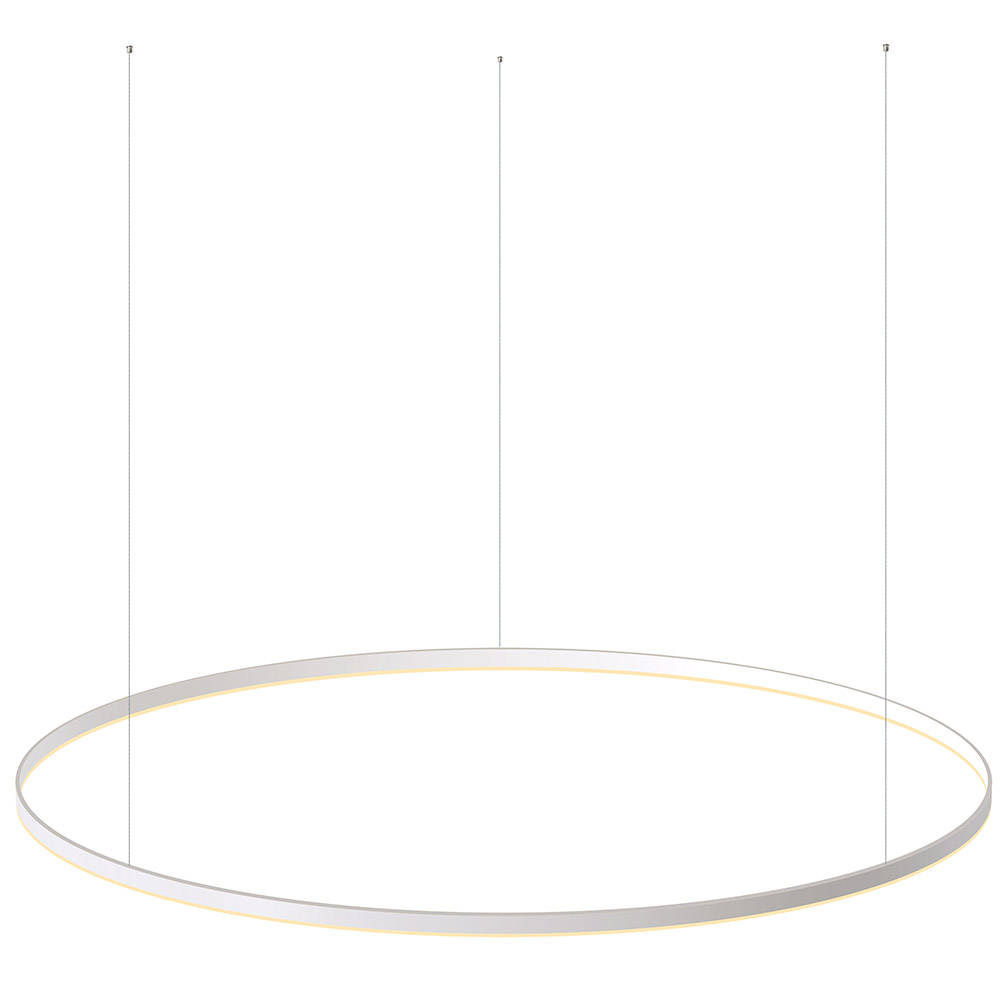 Luminaria superficie o suspendida RING 115W, Ø1800mm, Blanco cálido - XauenBatt Iluminación