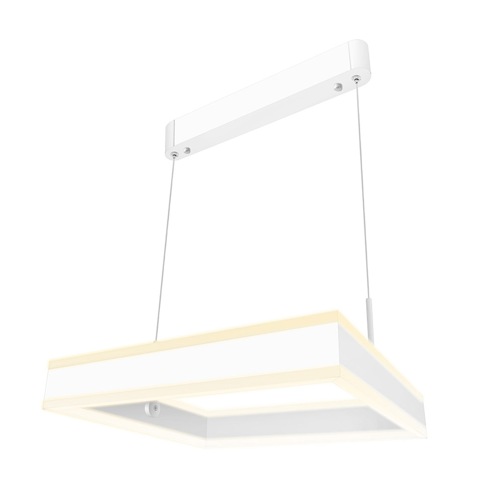 Luminaria colgante CUBE UP 50W, 400X400mm, CCT regulable, Blanco dual, regulable - XauenBatt Iluminación