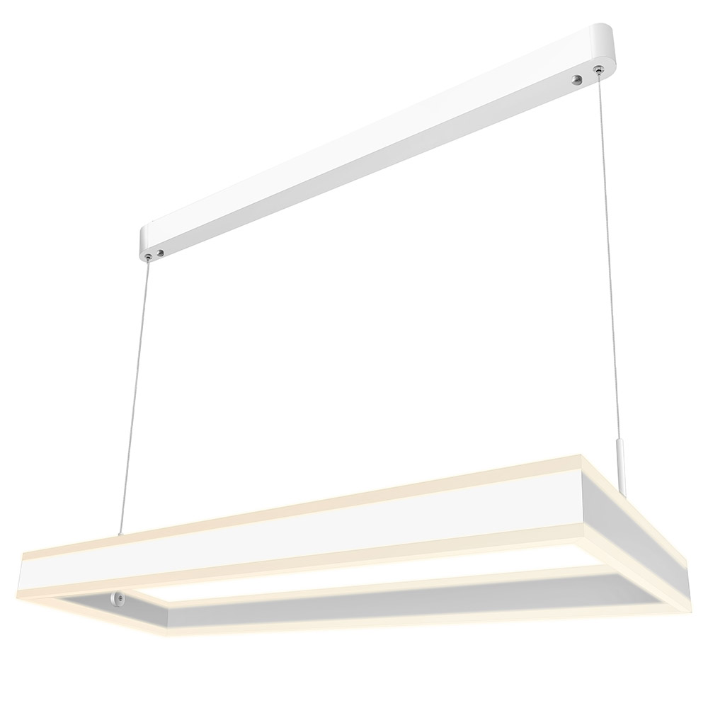 Luminaria colgante CUBE UP 96W, 800X400mm, CCT regulable, Blanco dual, regulable - XauenBatt Iluminación