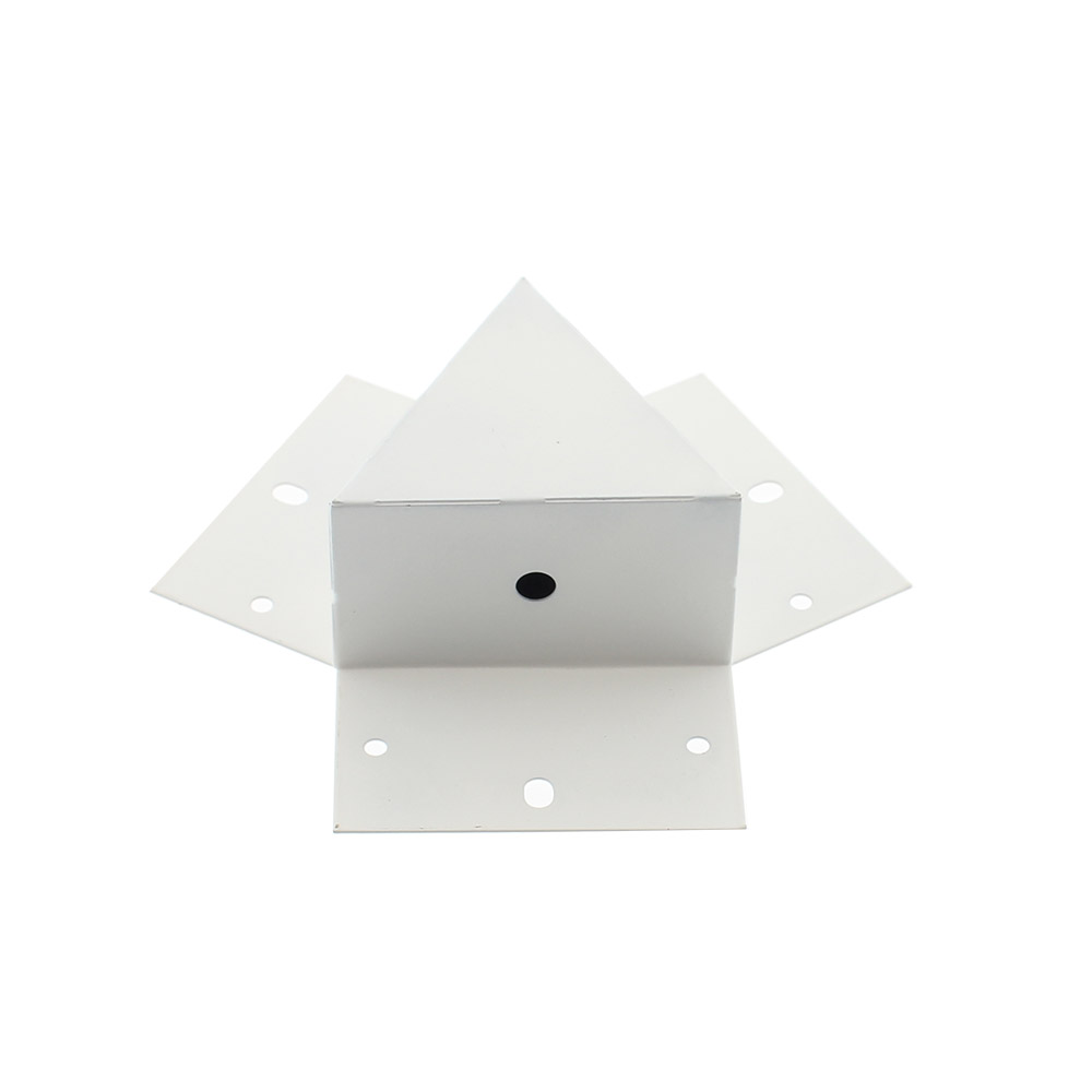 Unión triple 120° blanca para luminaria lineal MOD - XauenBatt Iluminación