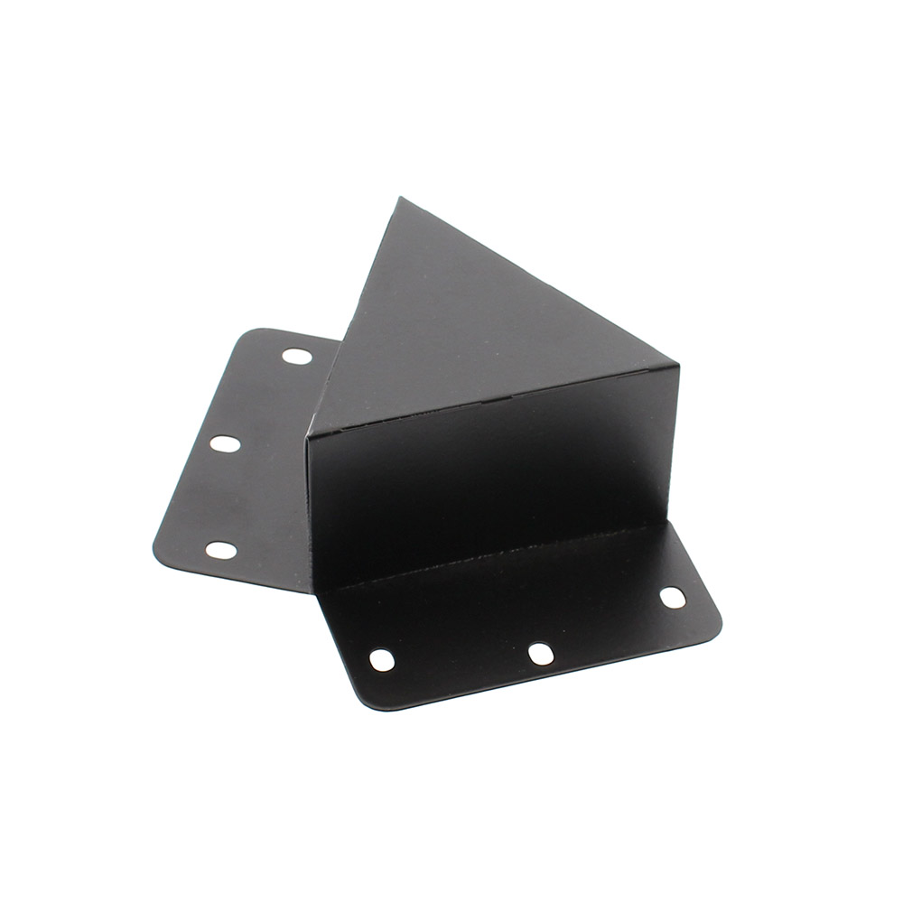 Unión doble 120° negra para luminaria lieal MOD - XauenBatt Iluminación
