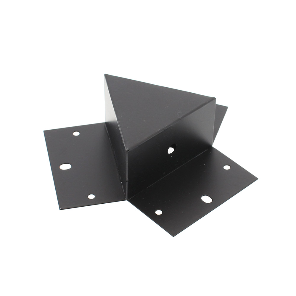 Unión triple 120° negra para luminaria lineal MOD - XauenBatt Iluminación