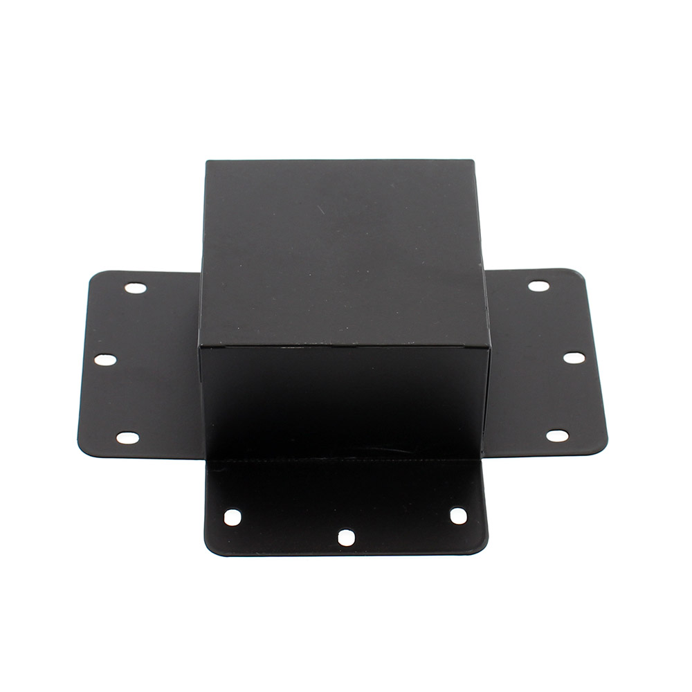 Unión cuadrado 90° negra para luminaria lineal MOD - XauenBatt Iluminación