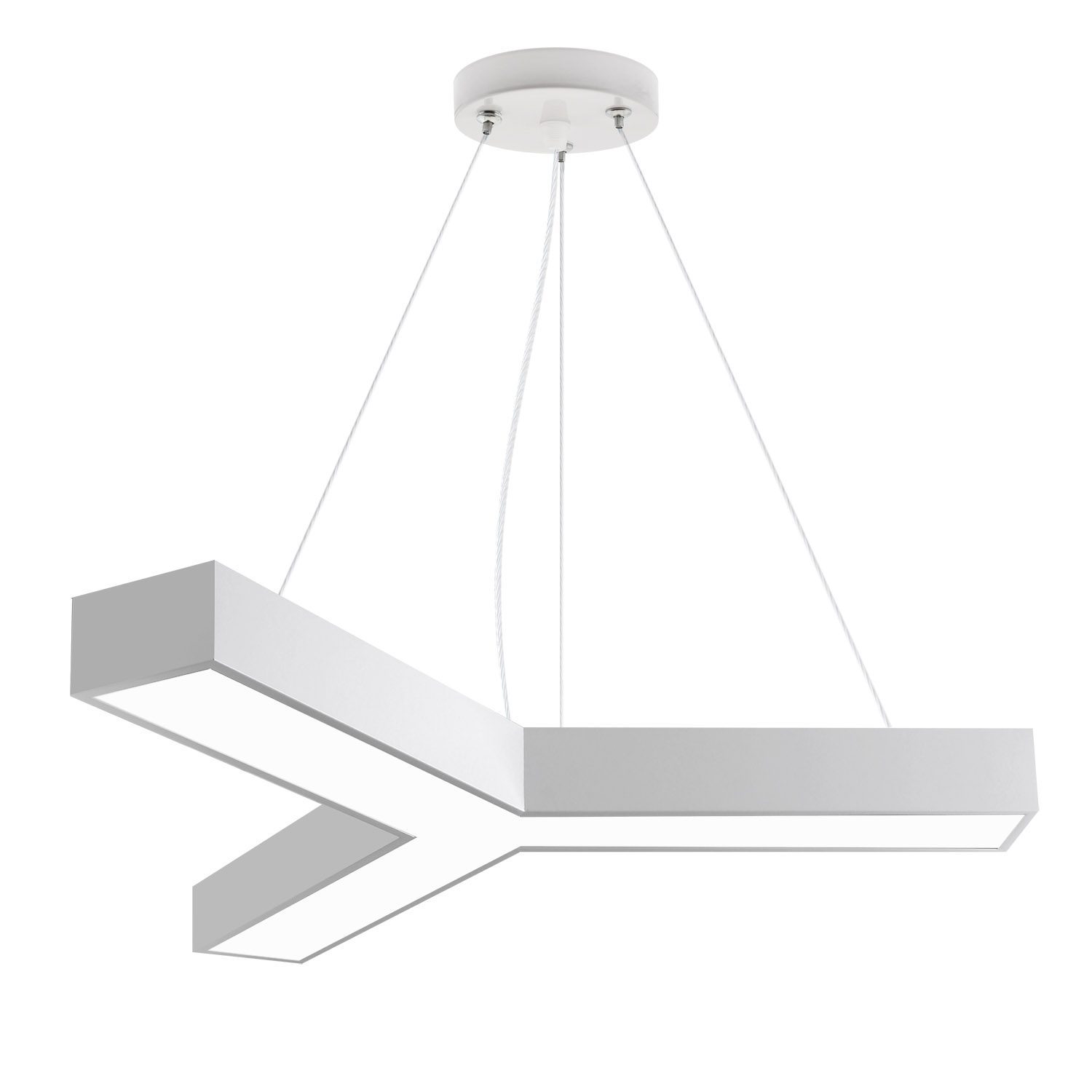 Luminaria colgante o superficie TRILED, Ø900mm, 40W, blanco, Blanco neutro - XauenBatt Iluminación