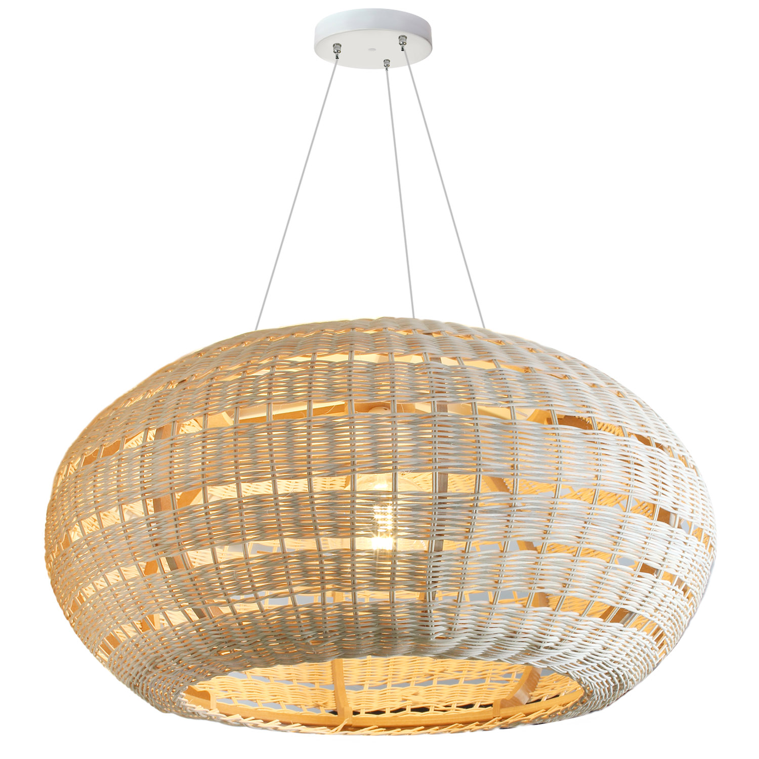 FANT Suspend Lámpara Ø750mm, 20+4W, RGB+CCT, WiFi, RGB + Blanco dual, regulable - XauenBatt Iluminación