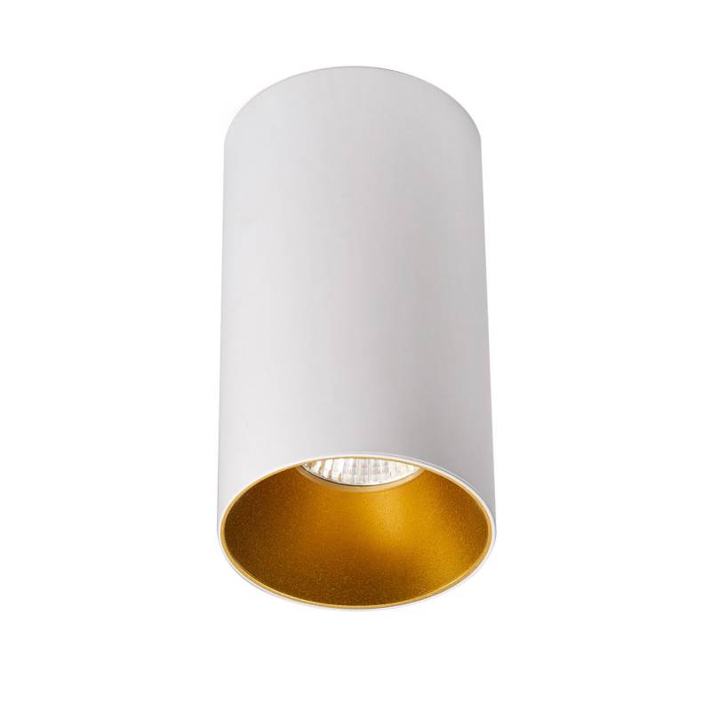BOX Housing GU10, Aplique techo blanco/dorado mate - XauenBatt Iluminación