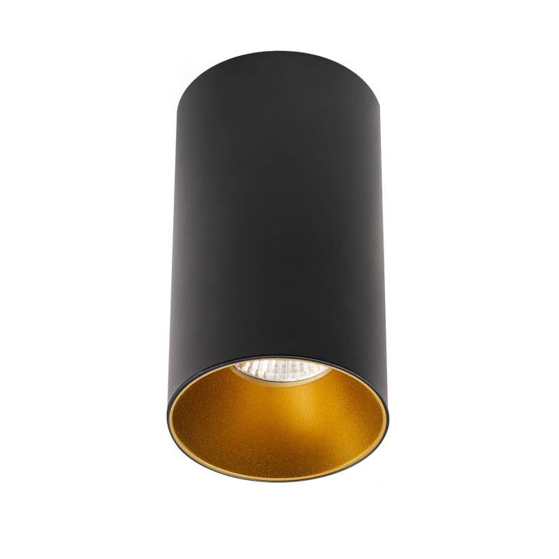 BOX Housing GU10, Aplique techo negro/dorado mate - XauenBatt Iluminación