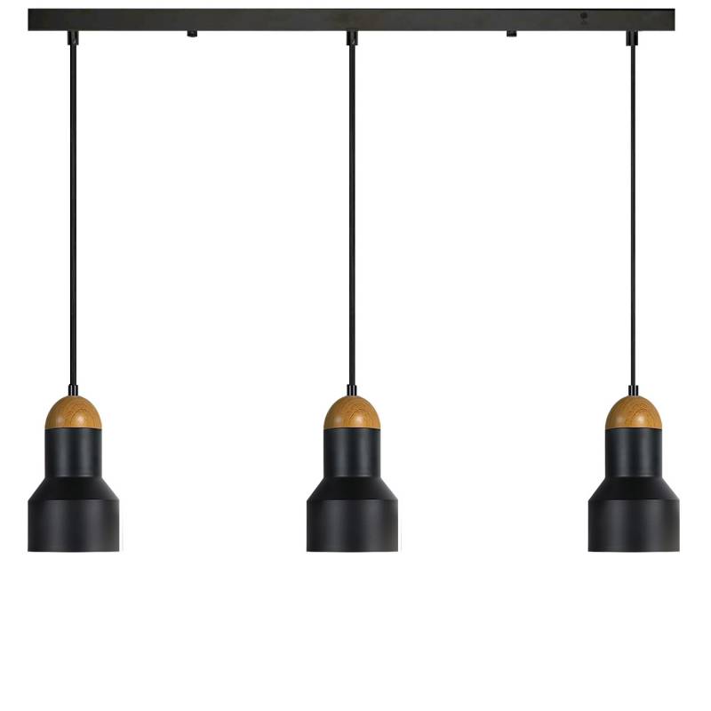 Lámpara colgante led KORE 36W regulable, negro, Blanco cálido, regulable - XauenBatt Iluminación