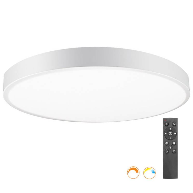 Kramfor BIG Plafón, 70W, Ø80cm, CCT, blanco, Blanco dual, regulable - XauenBatt Iluminación