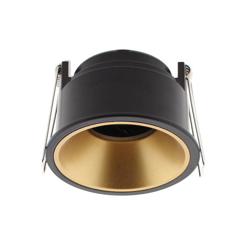 Downlight Led MOS UGR17 Round, 7W, negro/dorado, Blanco neutro - XauenBatt Iluminación
