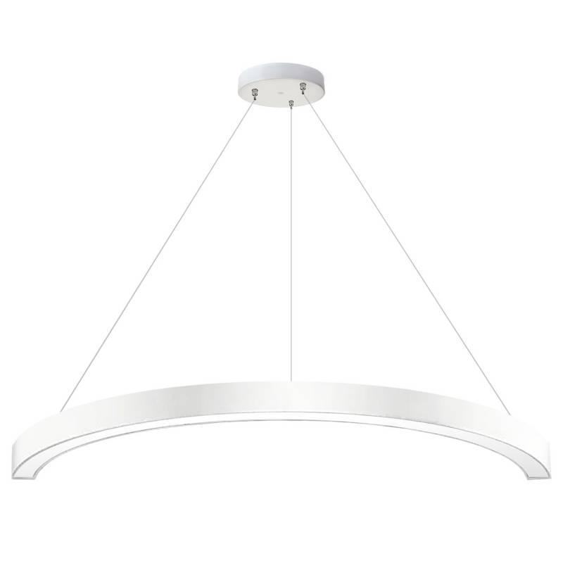 Luminaria superficie o suspendida MOON, 80W, radio 700mm, blanco, Blanco cálido - XauenBatt Iluminación