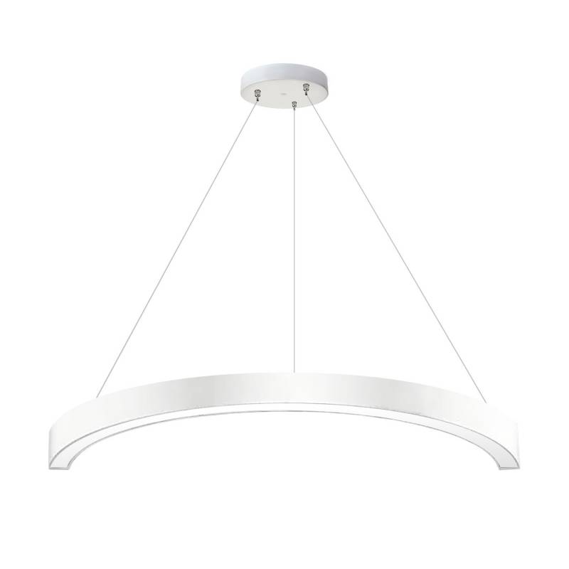 Luminaria superficie o suspendida MOON, 60W, radio 500mm, blanco, Blanco neutro - XauenBatt Iluminación