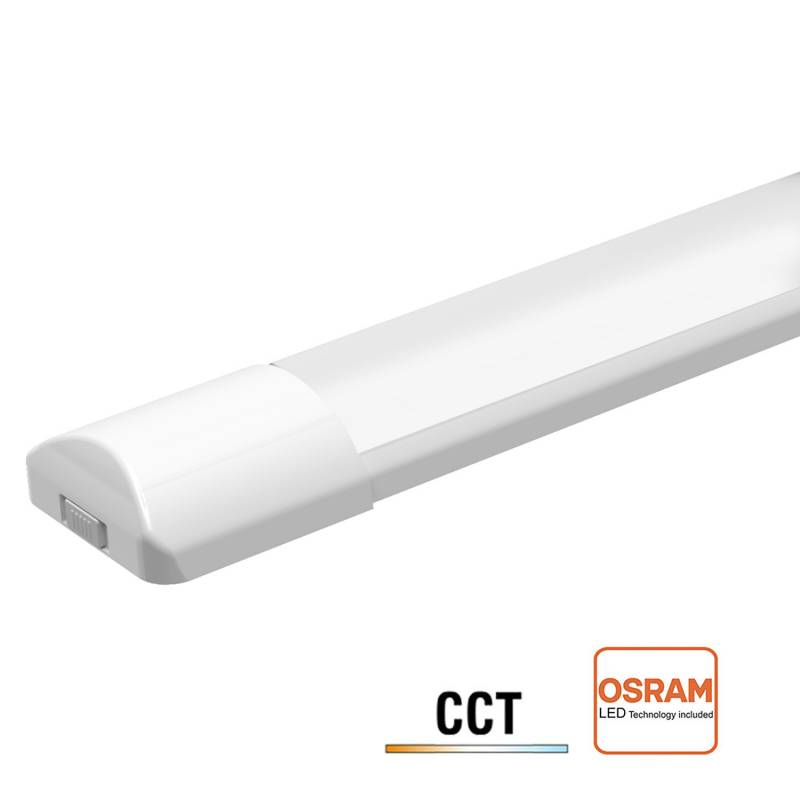 Luminaria Led de superficie SNOKE PRO, 36W, 120cm, 3000-4000-6000K - XauenBatt Iluminación