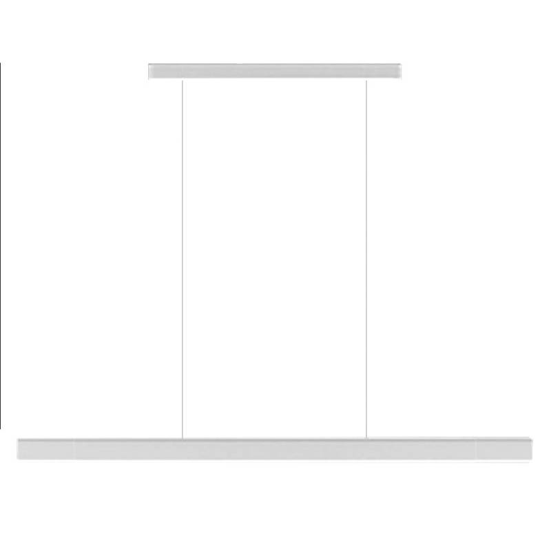 Lámpara colgante VISION, 30W, 120cm, 2 focos orientables, Sensor de mano, Regulable, blanco, Blanco cálido, regulable - XauenBatt Iluminación