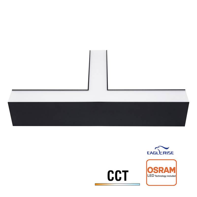 Conector T NEXO, 18W, 3CCT, negro, 3000-4000-6000K - XauenBatt Iluminación