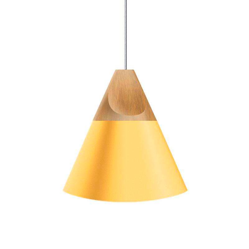 Lámpara colgante KONO Amarillo, E27 - XauenBatt Iluminación
