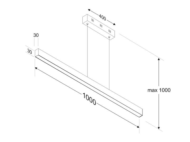 Lámparas led suspendidas 10104-62 esquema