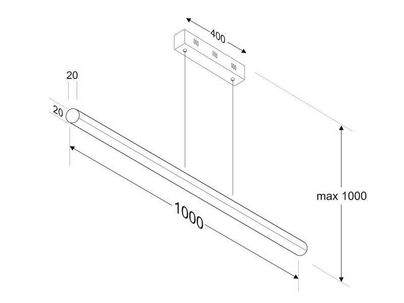 Lámparas led suspendidas 10104-64 esquema Lámparas led suspendidas 10104-64 esquema