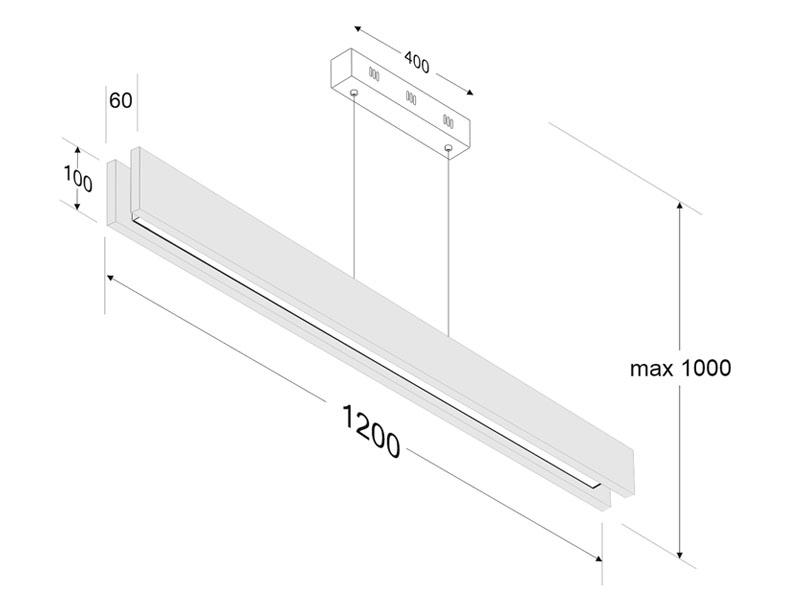 Lámparas led suspendidas 10104-83 esquema
