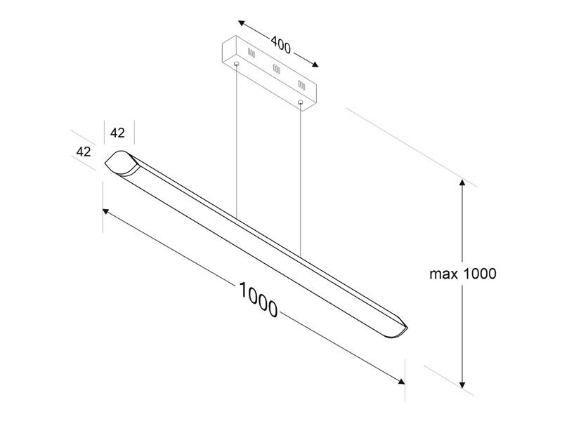 Lámparas led suspendidas 10104-85 esquema