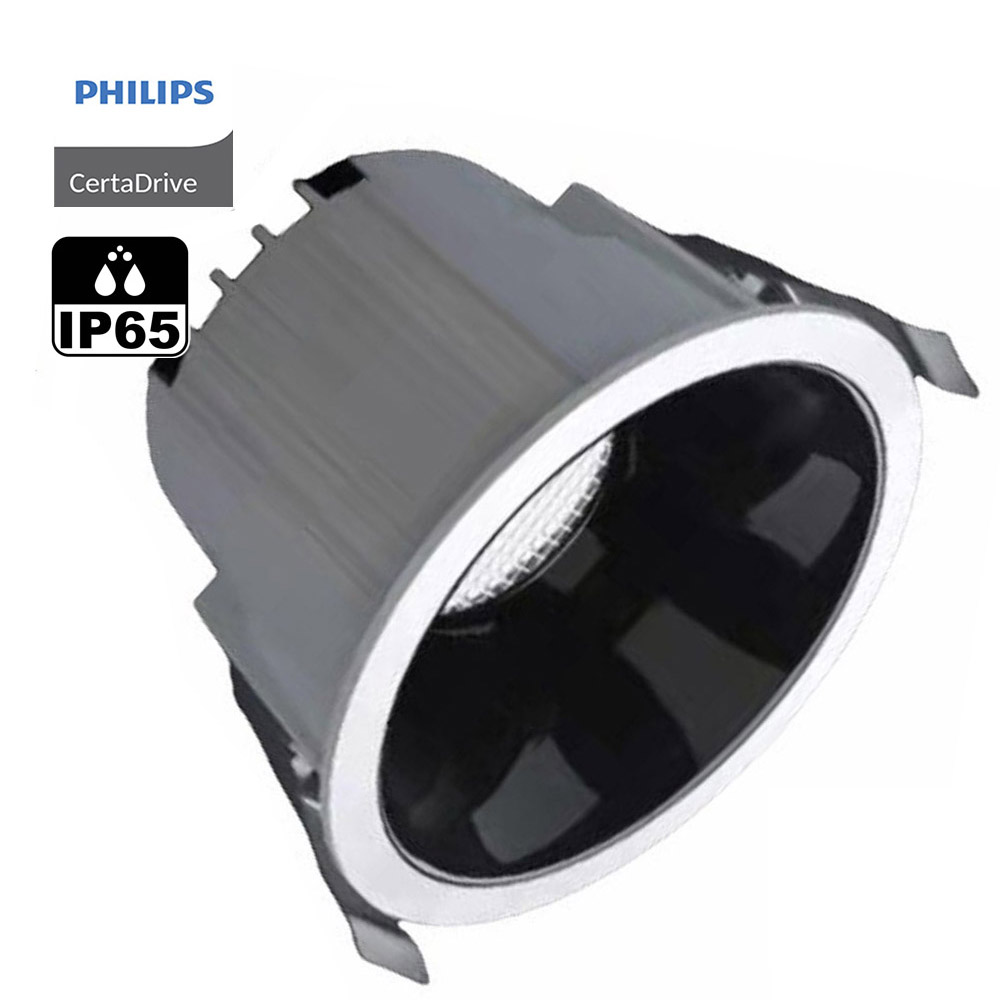 Downlight Led KOB Bridgelux, Driver Certadrive , 40W, CCT, IP65, 3000-4000-6000K - XauenBatt Iluminación