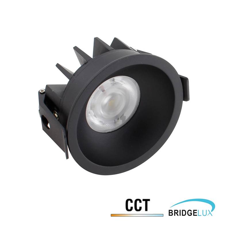 Downlight Led LUCERNA BRIDGELUX Chip, 12W, UGR 19, 36º, 3CCT, negro, 3000-4000-6000K - XauenBatt Iluminación
