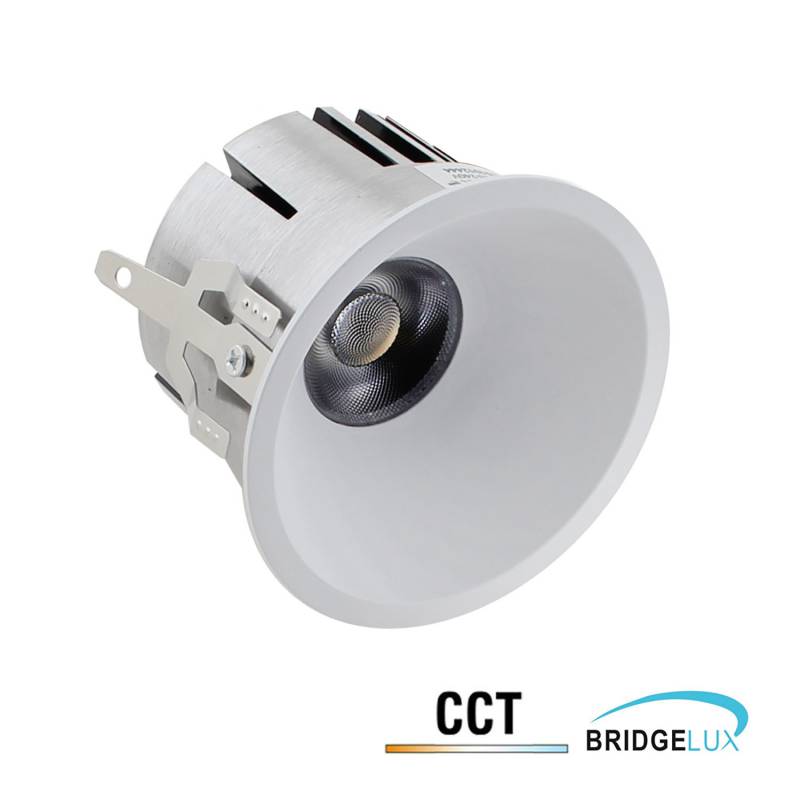Downlight Led MOOK BRIDGELUX Chip, 12W, UGR 19, 24º, 3CCT, blanco, 3000-4000-6000K - XauenBatt Iluminación