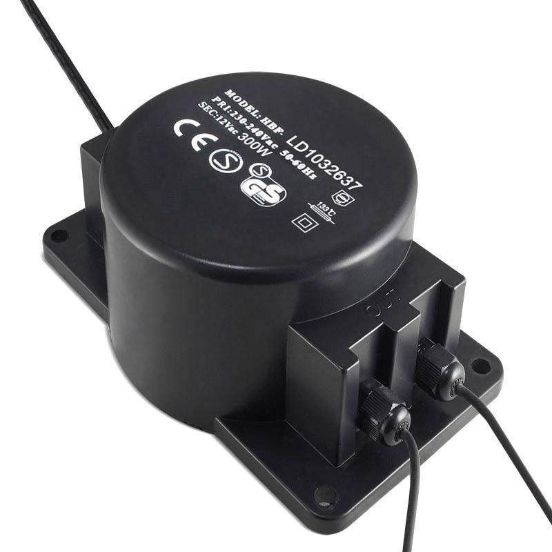 Adaptador de corriente de 220V AC a 12V AC, 300W, IP68 - XauenBatt Iluminación