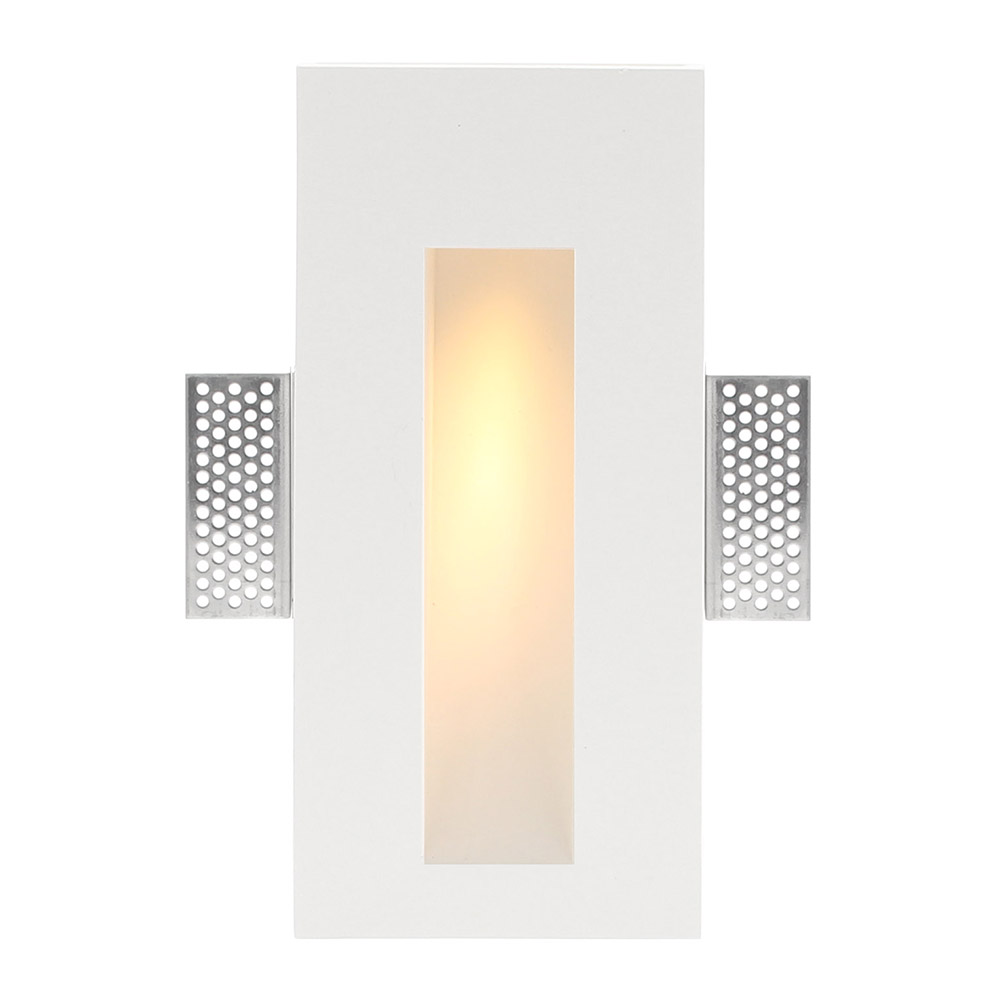HUTT Baliza empotrada escayola, 110x245mm, 1W, Blanco cálido - XauenBatt Iluminación