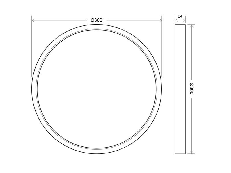 Plafones de Led 10112-5 esquema