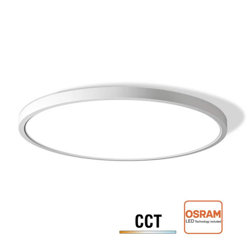 Plafón / Downlight Led MOON KRAMFOR 32-36-40W chip OSRAM, Ø483mm, CCT + Night Light, blanco, 3000-4000-6000K - XauenBatt Iluminación